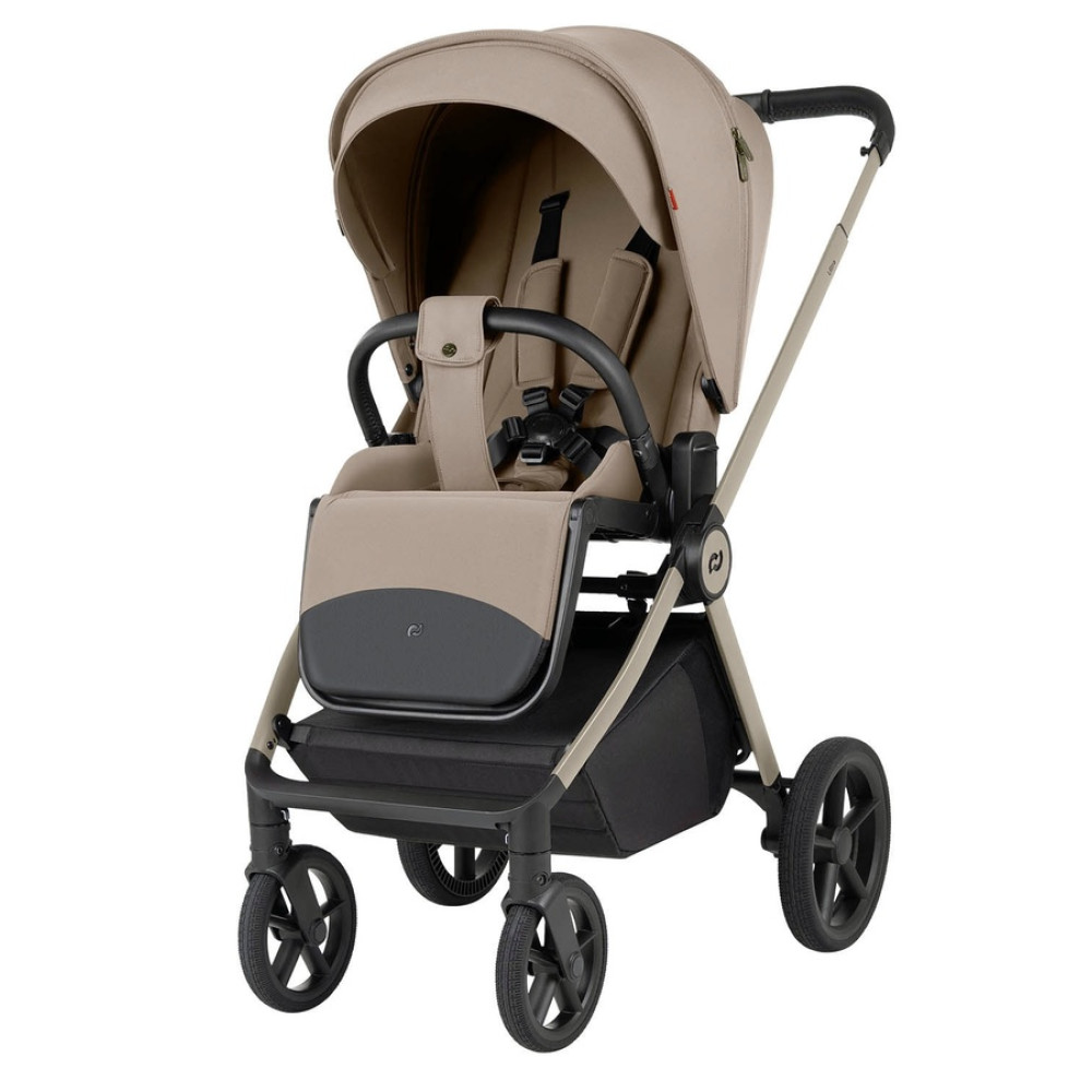 Carrello Ultra F CRL-6557 - дитяча коляска 2в1 зі складною люлькою • Vintage Beige