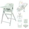 Carrello Tenero CRL-9507 - krzesełko do karmienia 3w1, leżaczek • Elysium Green