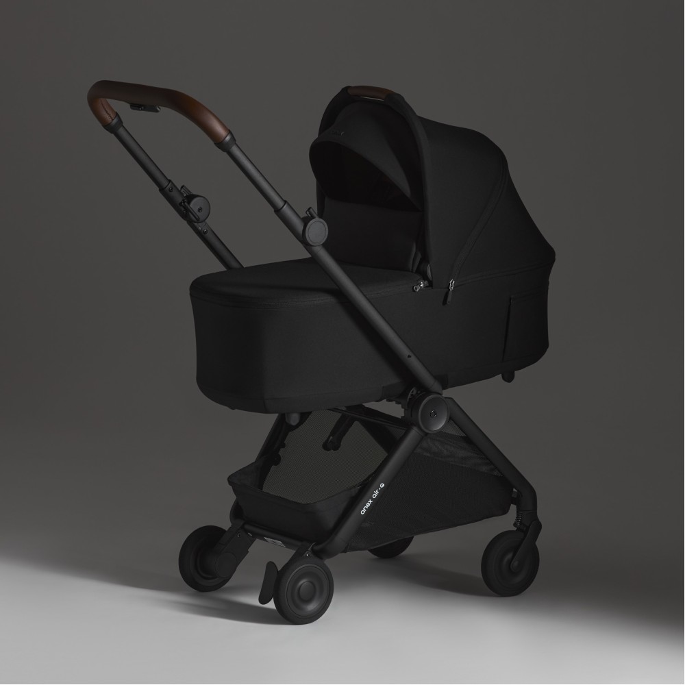 Anex Air-Q - легка дитяча коляска 2в1, компактний візок для подорожей, люлька складається разом із рамою до розміру ручної поклажі • Muna