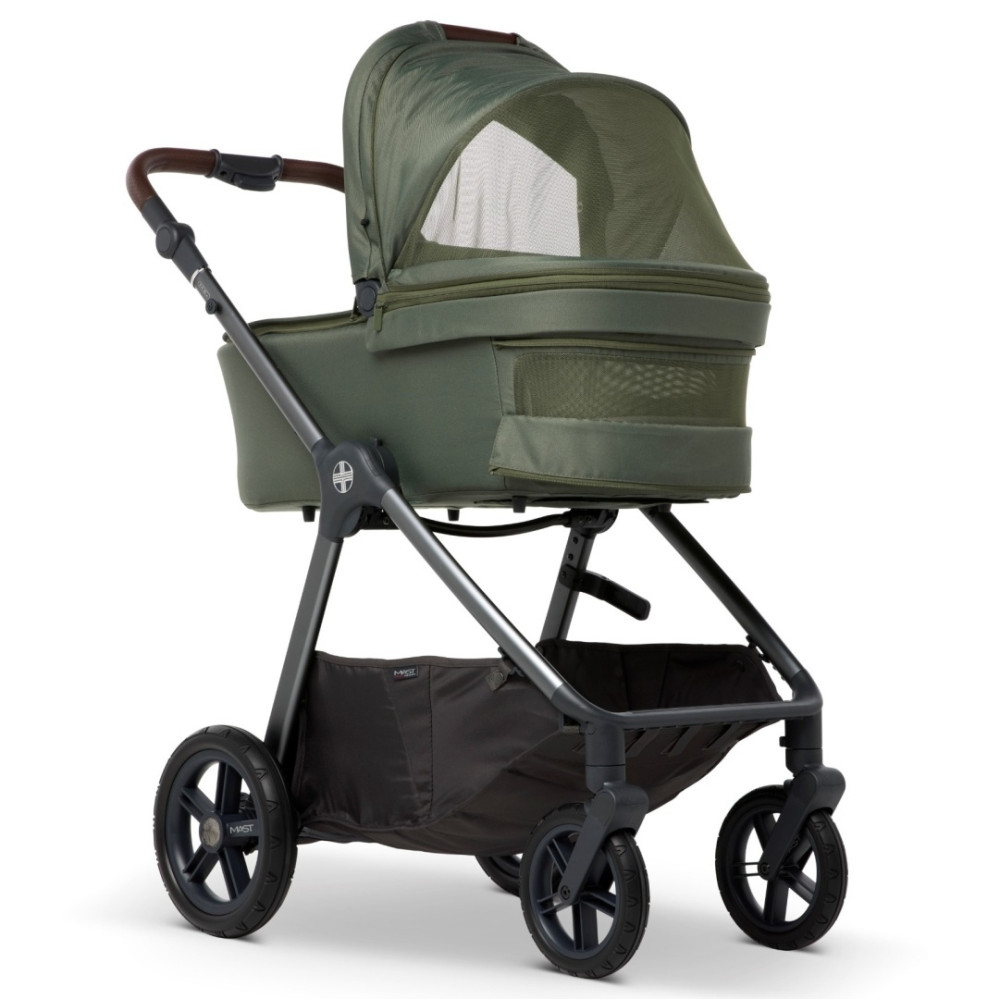 Mast M5x - дитяча коляска 2в1 з великими колесами • Green Mast M5x - дитяча коляска 2в1 з великими колесами • Green