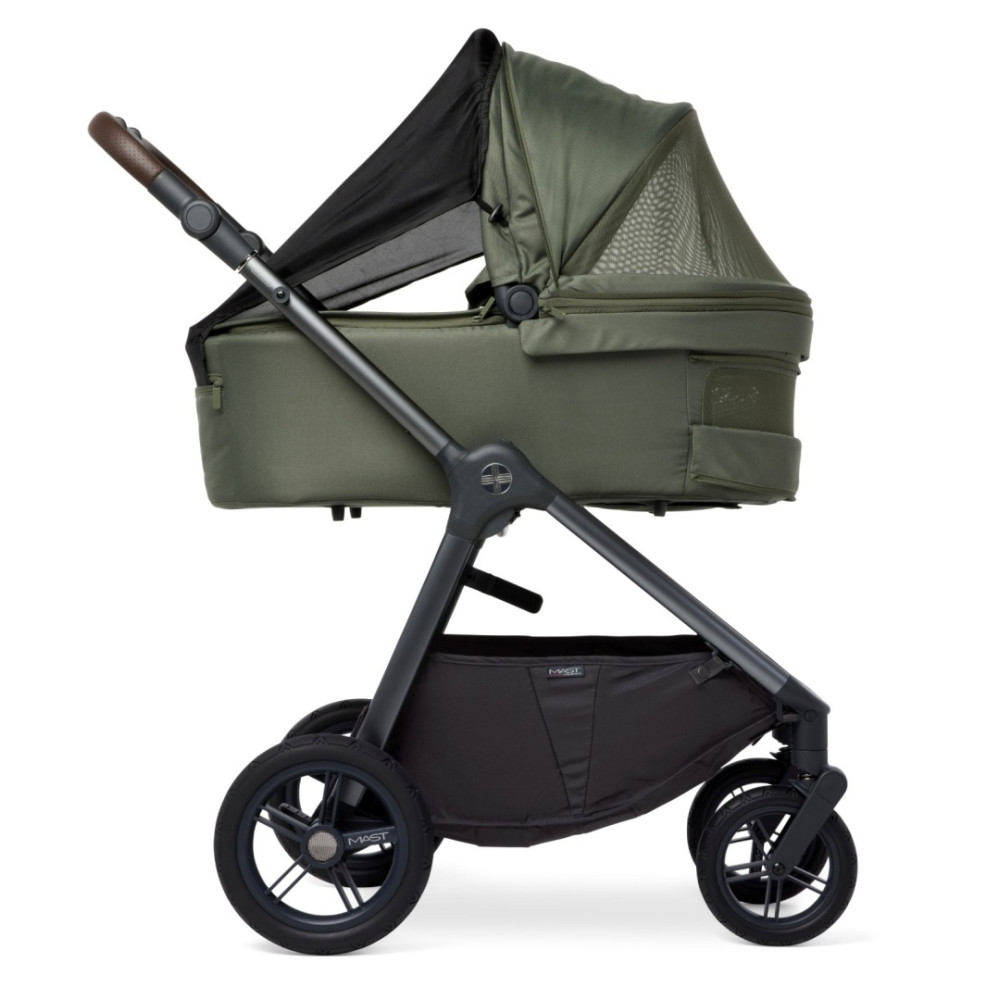 Mast M5x - дитяча коляска 2в1 з великими колесами • Green Mast M5x - дитяча коляска 2в1 з великими колесами • Green