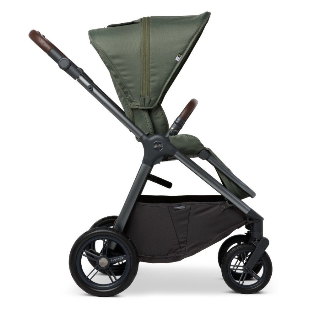 Mast M5x - дитяча коляска 2в1 з великими колесами • Green Mast M5x - дитяча коляска 2в1 з великими колесами • Green