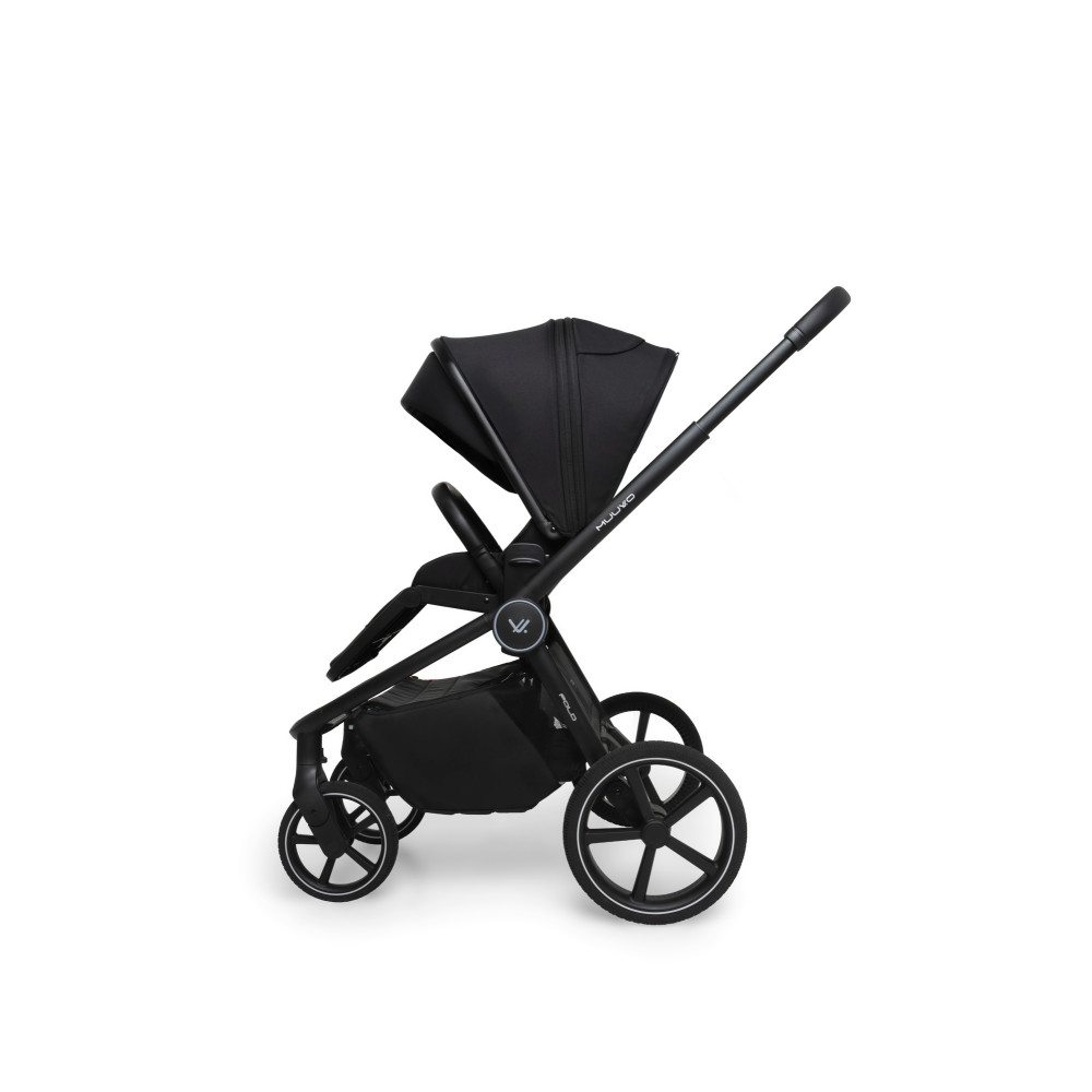 Muuvo Fold - дитяча коляска 2в1, люлька складається разом із рамою • Classic Black