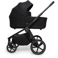 Muuvo Fold - wózek dziecięcy 2w1 z gondolą składaną razem ze stelażem • Black