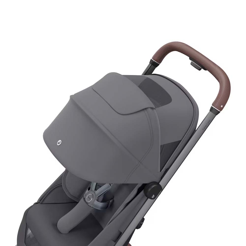 Maxi Cosi Fame Cabin - прогулянкова коляска преміум, візок з підсвічуванням, для подорожей, вбудований пауербанк • Moon Graphite