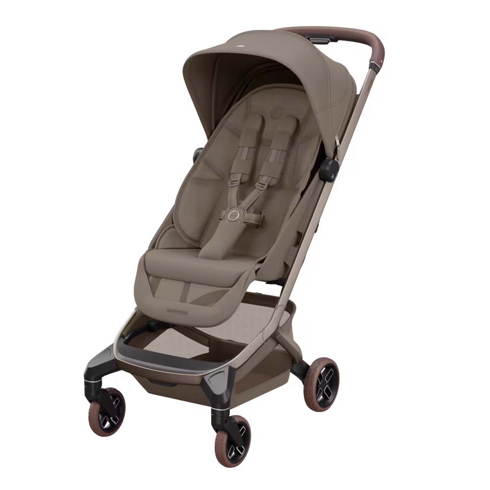 Maxi Cosi Fame Cabin - wózek spacerowy premium, wózek z podświetleniem, do podróży, wbudowany powerbank • Oak Truffle