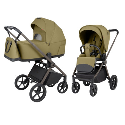 Carrello Ultra F CRL-6557 - wózek uniwersalny 2w1 ze składaną gondolą • Clover Green