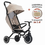 smarTrike Wonder MAX - rowerek z funkcją wózka, premium rowerek-wózek 3w1 • Beżowy