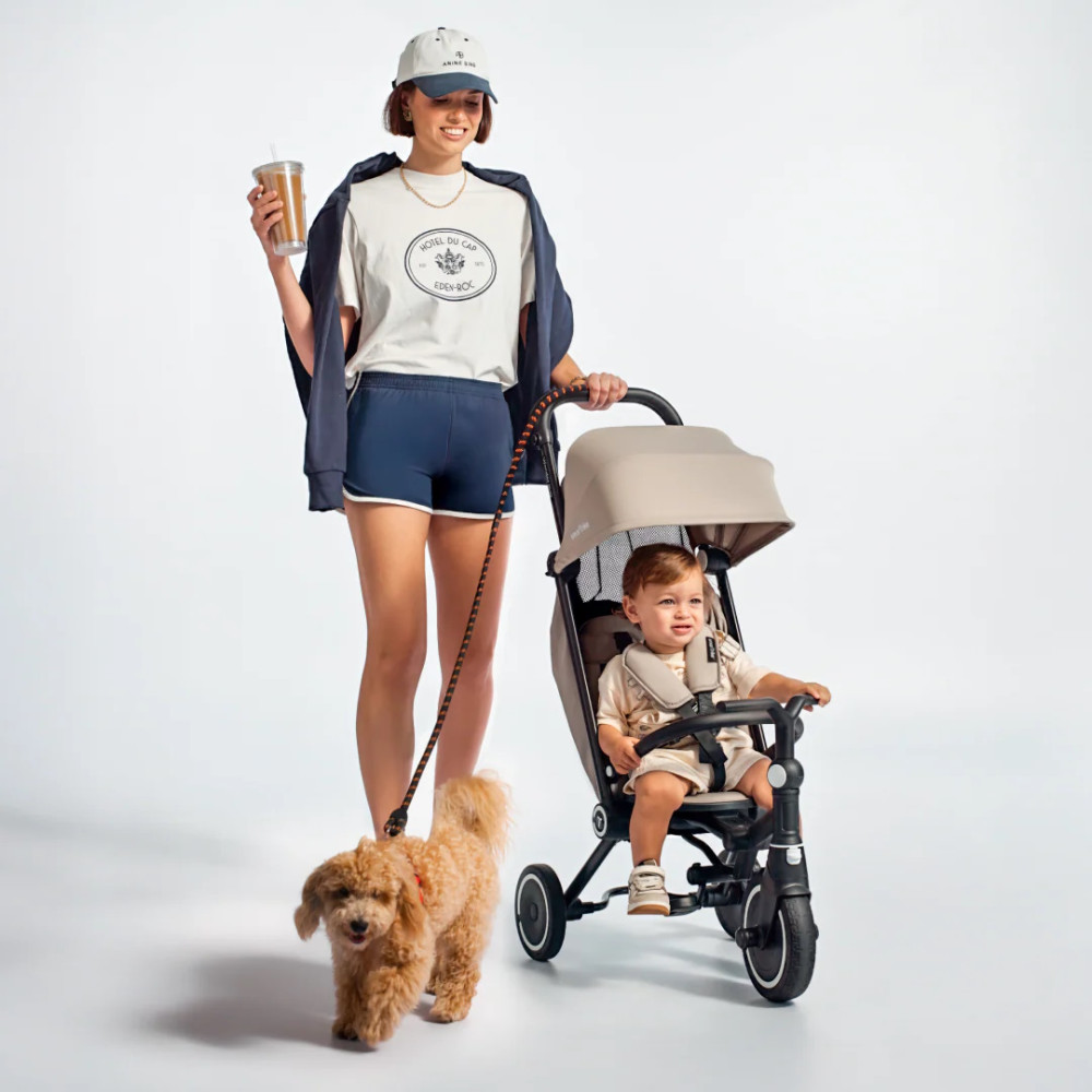 smarTrike Wonder MAX - rowerek z funkcją wózka, premium rowerek-wózek 3w1 • Beżowy