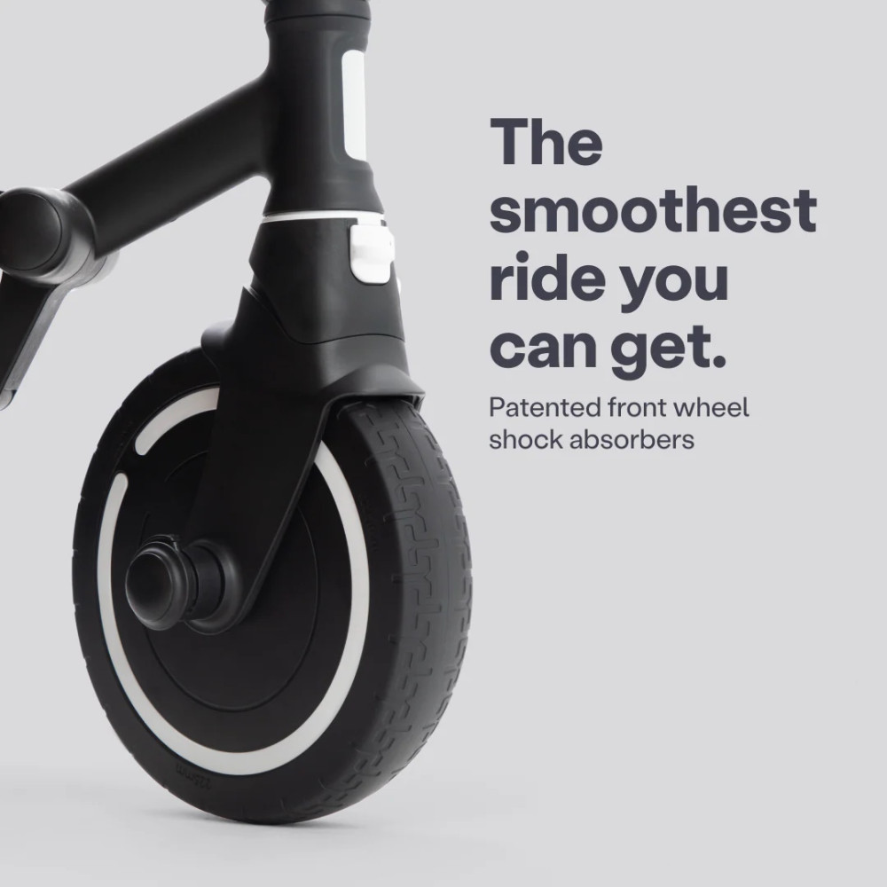 smarTrike Wonder MAX - rowerek z funkcją wózka, premium rowerek-wózek 3w1 • Czarny