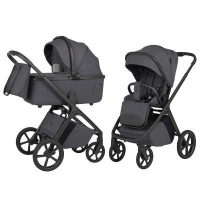 Carrello Vector F CRL-6700 - дитяча коляска 2в1 зі складною люлькою • Ample Grey