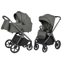 Carrello Vector F CRL-6700 - дитяча коляска 2в1 зі складною люлькою • Calm Green