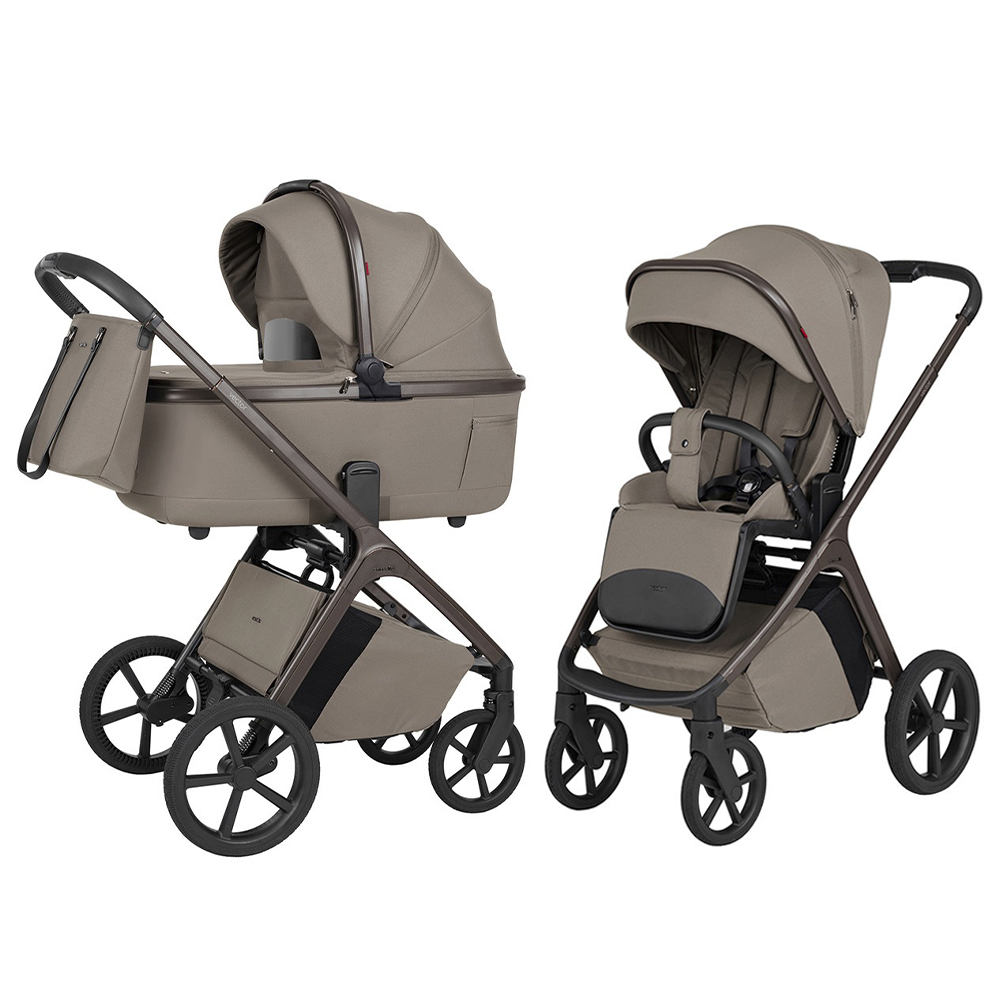 Carrello Vector F CRL-6700 - wózek uniwersalny 2w1 ze składaną gondolą • Flannel Beige