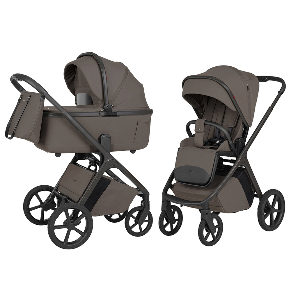 Carrello Vector F CRL-6700 - wózek uniwersalny 2w1 ze składaną gondolą • Koa Brown