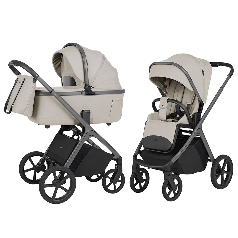 Carrello Vector F CRL-6700 - wózek uniwersalny 2w1 ze składaną gondolą • Zephyr Beige