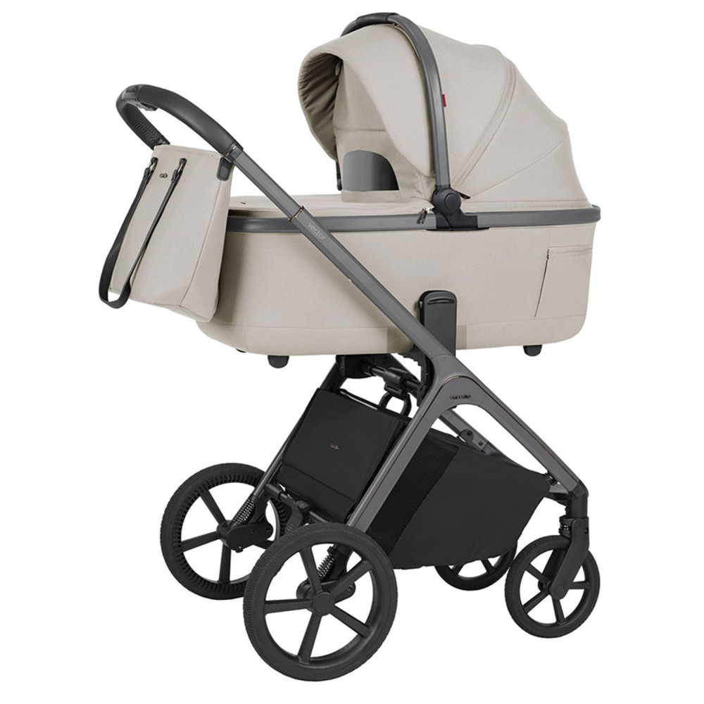 Carrello Vector F CRL-6700 - wózek uniwersalny 2w1 ze składaną gondolą • Zephyr Beige