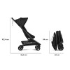 Bugaboo Butterfly 2 - ultrakompaktowy wózek spacerowy do podróży, składanie w sekundę, bagaż podręczny, waga 7,3 kg • Heritage Black