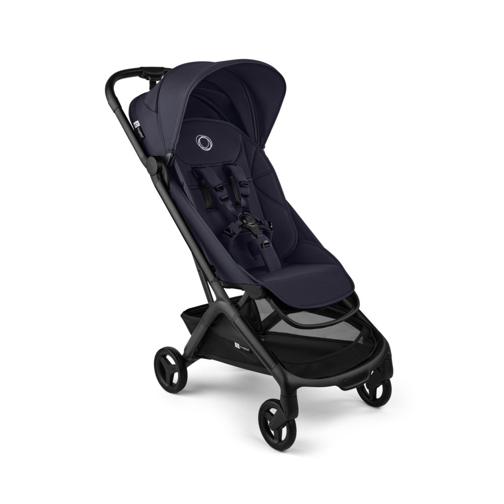 Bugaboo Butterfly 2 - ultrakompaktowy wózek spacerowy do podróży, składanie w sekundę, bagaż podręczny, waga 7,3 kg • Deep Indigo