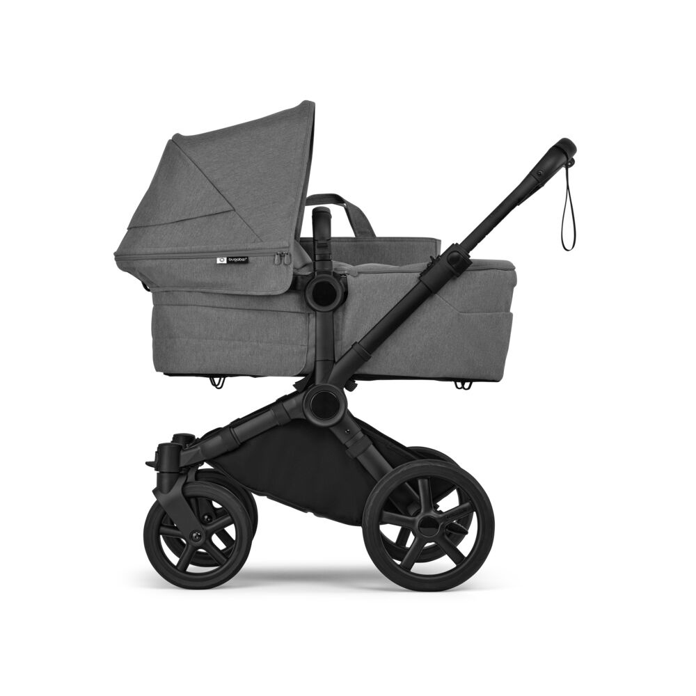 Bugaboo Donkey 6 Mono - premium wózek 2w1 na każdy teren, powiększony kosz do 15 kg, rozbudowa do wersji dla dwojga, obsługa jedną ręką • Moon Grey