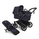 Bugaboo Donkey 6 Mono - premium wózek 2w1 na każdy teren, powiększony kosz do 15 kg, rozbudowa do wersji dla dwojga, obsługa jedną ręką • Deep Indigo