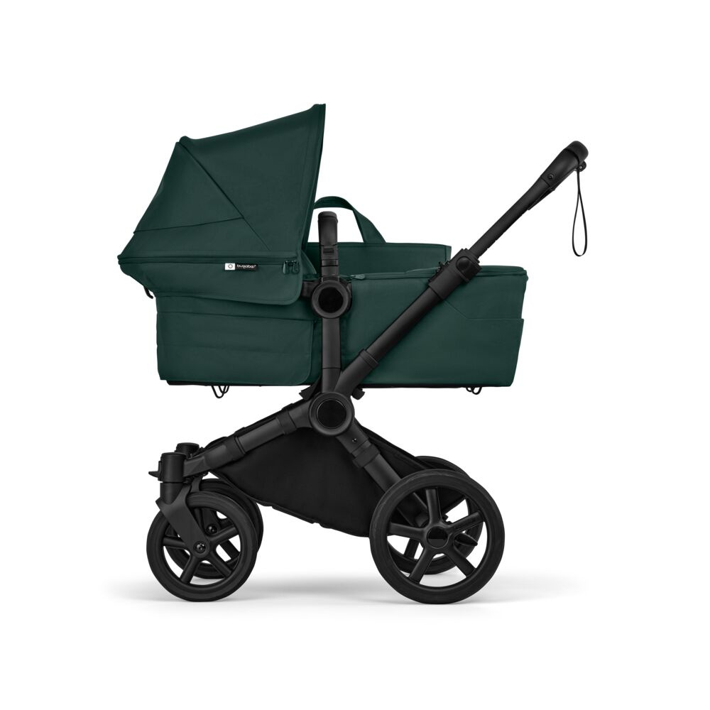 Bugaboo Donkey 6 Mono - premium wózek 2w1 na każdy teren, powiększony kosz do 15 kg, rozbudowa do wersji dla dwojga, obsługa jedną ręką • Fern Green