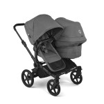 Bugaboo Donkey 6 Duo - premium wózek dla dwojga, rodzeństwo rok po roku lub bliźnięta obok siebie, tylko 74 cm szerokości, powiększony kosz do 15 kg • Moon Grey Bugaboo Donkey 6 Duo - premium wózek dla dwojga, rodzeństwo rok po roku lub bliźnięta obok siebie, tylko 74 cm szerokości, powiększony kosz do 15 kg • Moon Grey