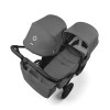 Bugaboo Donkey 6 Duo - premium wózek dla dwojga, rodzeństwo rok po roku lub bliźnięta obok siebie, tylko 74 cm szerokości, powiększony kosz do 15 kg • Moon Grey