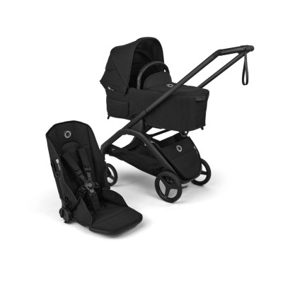 Bugaboo Dragonfly Plus - kompaktowy wózek 2w1 do miasta, składanie jedną ręką bez zdejmowania siedziska, waga 9.9 kg • Heritage Black