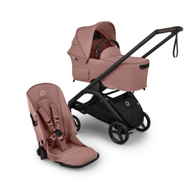 Bugaboo Dragonfly Plus - kompaktowy wózek 2w1 do miasta, składanie jedną ręką bez zdejmowania siedziska, waga 9.9 kg • Dusty Pink