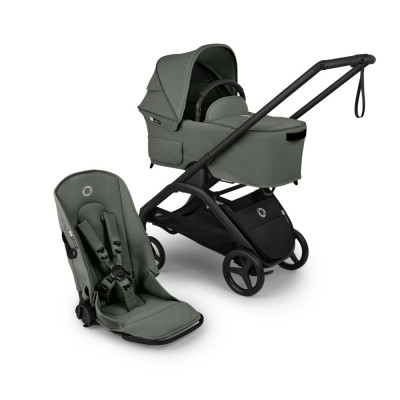 Bugaboo Dragonfly Plus - kompaktowy wózek 2w1 do miasta, składanie jedną ręką bez zdejmowania siedziska, waga 9.9 kg • Forest Green
