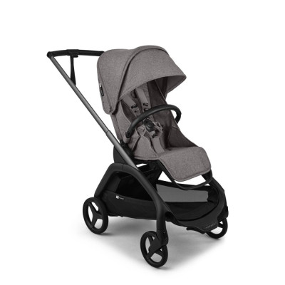 Bugaboo Dragonfly Plus - kompaktowy wózek spacerowy do miasta, składanie jedną ręką bez zdejmowania siedziska, waga 9.9 kg • Grey Melange