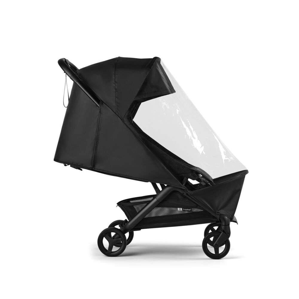Bugaboo Butterfly 2 Folia Przeciwdeszczowa - osłona przeciwdeszczowa do wózka spacerowego Butterfly 2, szybki montaż • Black