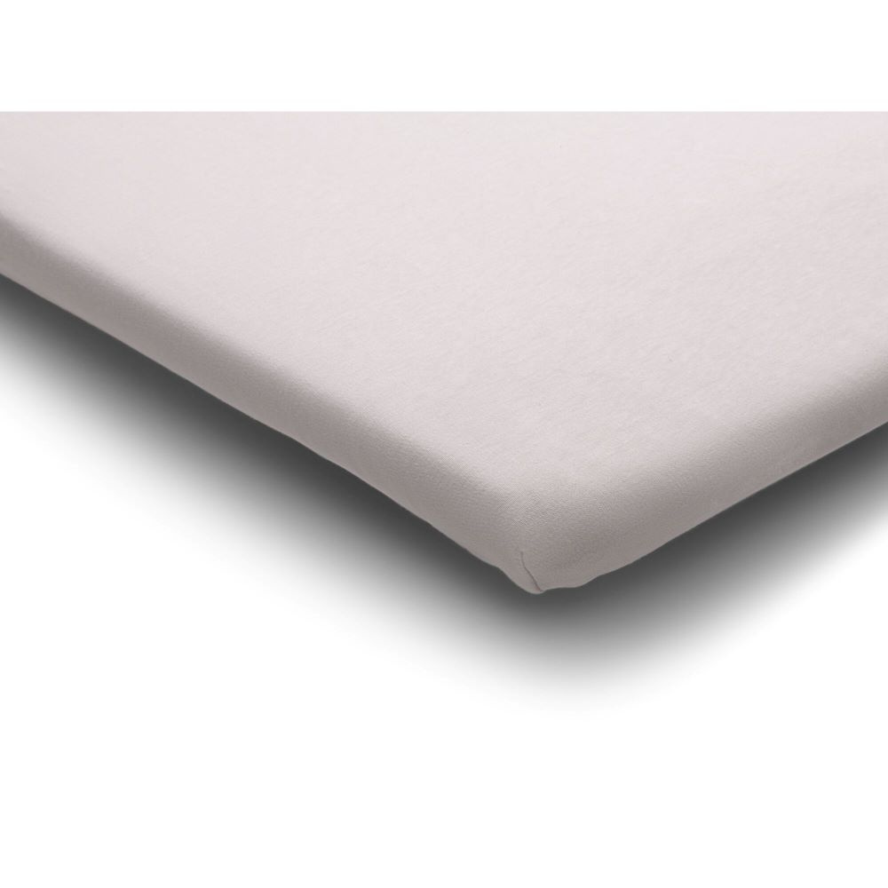 Bugaboo Prześcieradło Stardust - prześcieradło do łóżeczka Stardust, bawełna OEKO-TEX • Mineral White