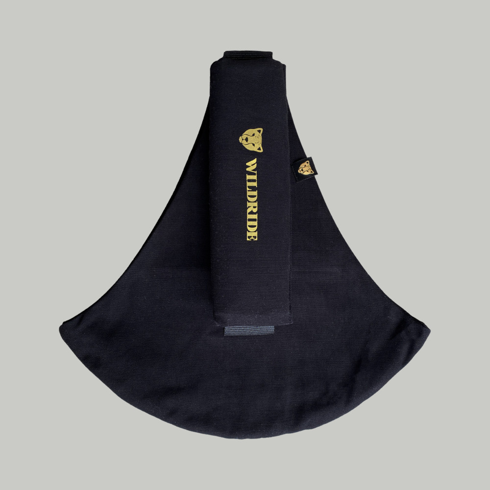 Wildride Toddler Carrier - nosidełko biodrowe dla dzieci od 9 miesięcy do 4 lat, do 20 kg, 100% bawełna • Black