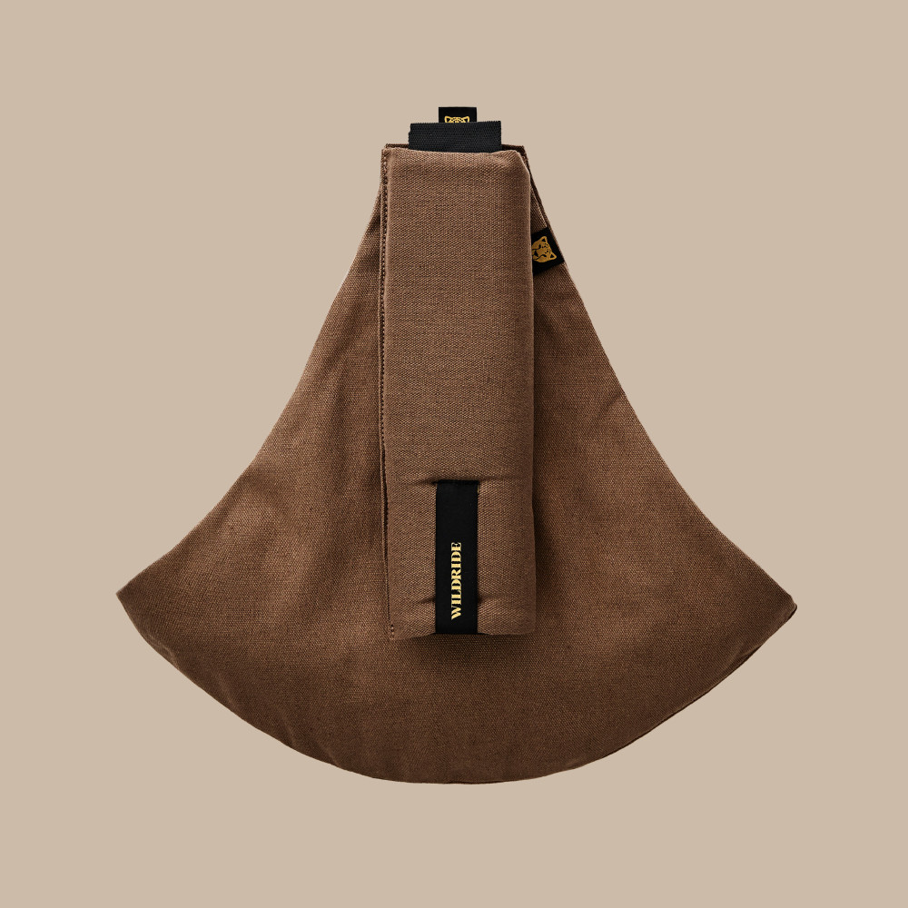 Wildride Toddler Carrier - nosidełko biodrowe dla dzieci od 9 miesięcy do 4 lat, do 20 kg, 100% bawełna • Brown Linen