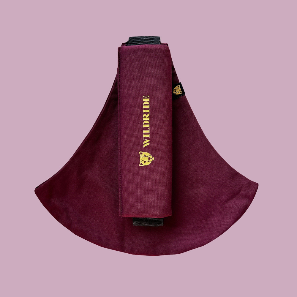 Wildride Toddler Carrier - nosidełko biodrowe dla dzieci od 9 miesięcy do 4 lat, do 20 kg, 100% bawełna • Merlot