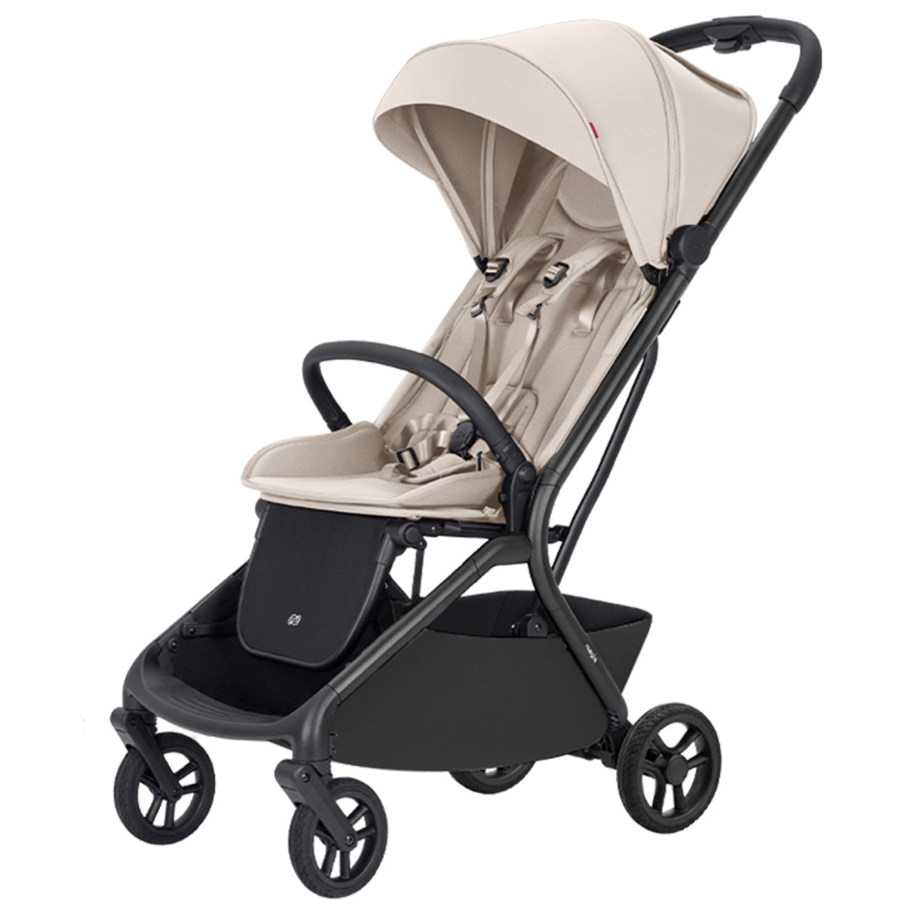 Carrello Magia 2.0 CRL-5655 - ultralekki wózek spacerowy, automatyczne składanie, rozmiar bagażu podręcznego • Laguna Beige