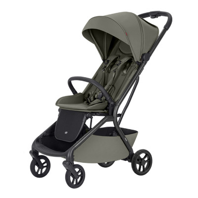 Carrello Magia 2.0 CRL-5655 - ultralekki wózek spacerowy, automatyczne składanie, rozmiar bagażu podręcznego • Malted Green