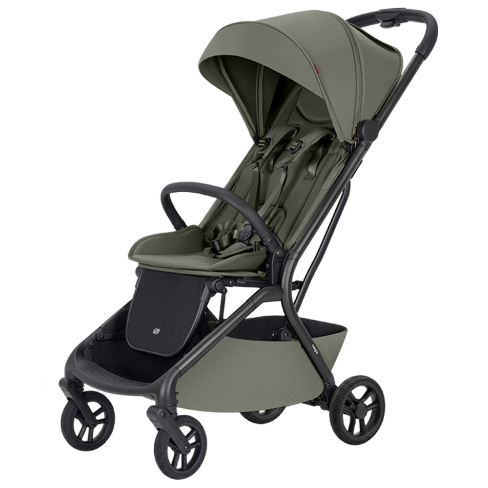 Carrello Magia 2.0 CRL-5655 - ultralekki wózek spacerowy, automatyczne składanie, rozmiar bagażu podręcznego • Malted Green