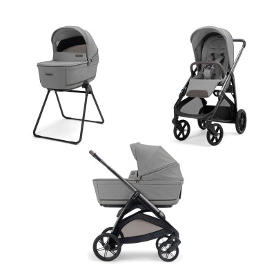 Inglesina Aptica Duo - дитячий візок 2в1 System Duo, гондола Open Up, сидіння All Season • Crystal Grey