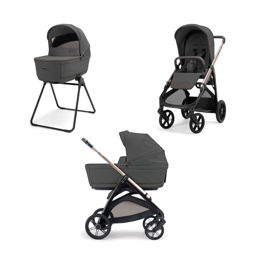 Inglesina Aptica Duo - wózek dziecięcy 2w1 System Duo, gondola Open Up, siedzisko All Season • Marble Grey