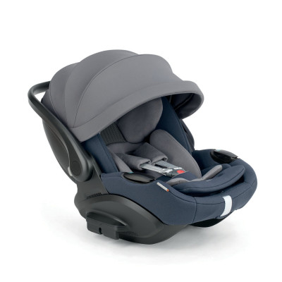 Inglesina Darwin Infant Recline EVO - автокрісло для немовлят (0 - 15міс / 40 - 87см / 0 - 13кг), майже пласке розкладання, легший за попередника, бічний захист • Rooftop Blue