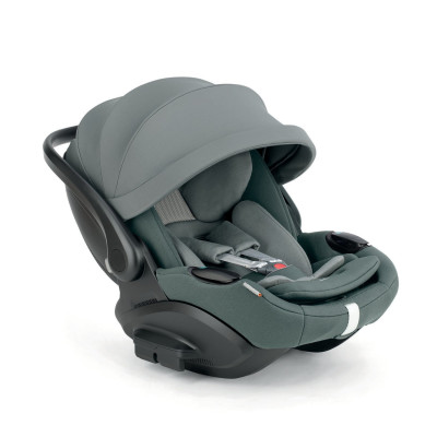 Inglesina Darwin Infant Recline EVO - автокрісло для немовлят (0 - 15міс / 40 - 87см / 0 - 13кг), майже пласке розкладання, легший за попередника, бічний захист • Studio Grey