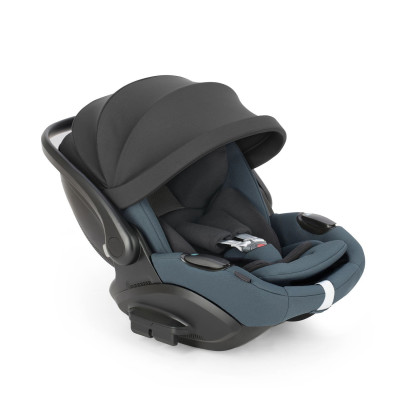 Inglesina Darwin Infant Recline EVO - автокрісло для немовлят (0 - 15міс / 40 - 87см / 0 - 13кг), майже пласке розкладання, легший за попередника, бічний захист • Himalaya Blue