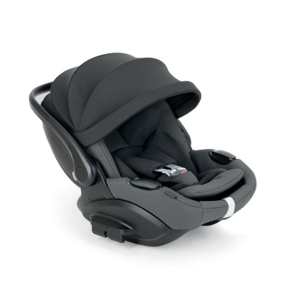 Inglesina Darwin Infant Recline EVO - автокрісло для немовлят (0 - 15міс / 40 - 87см / 0 - 13кг), майже пласке розкладання, легший за попередника, бічний захист • Canyon Grey