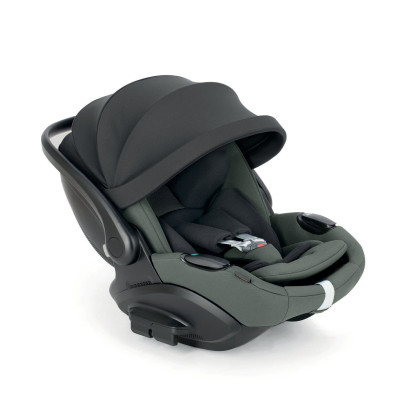 Inglesina Darwin Infant Recline EVO - автокрісло для немовлят (0 - 15міс / 40 - 87см / 0 - 13кг), майже пласке розкладання, легший за попередника, бічний захист • Taiga Green