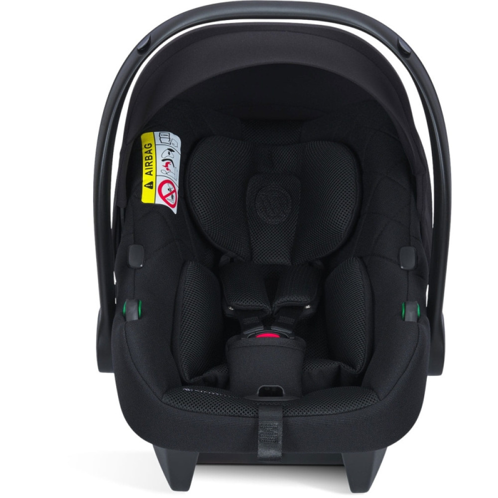 Avionaut Cosmo AirFlow - fotelik samochodowy dla niemowląt (0 - 15mc / 40 - 87cm / 0 - 13kg), tapicerka AirFlow, montaż pasami lub ISOFIX • Black
