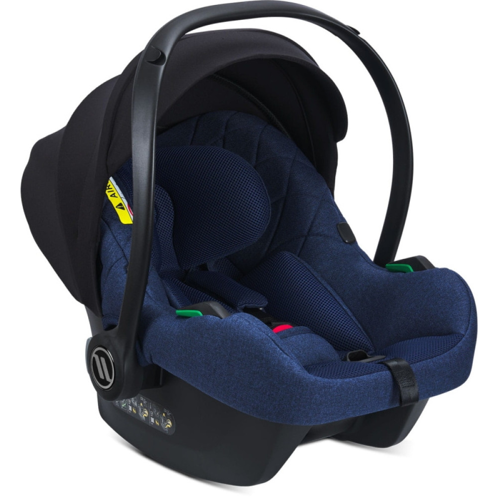 Avionaut Cosmo AirFlow - fotelik samochodowy dla niemowląt (0 - 15mc / 40 - 87cm / 0 - 13kg), tapicerka AirFlow, montaż pasami lub ISOFIX • Navy