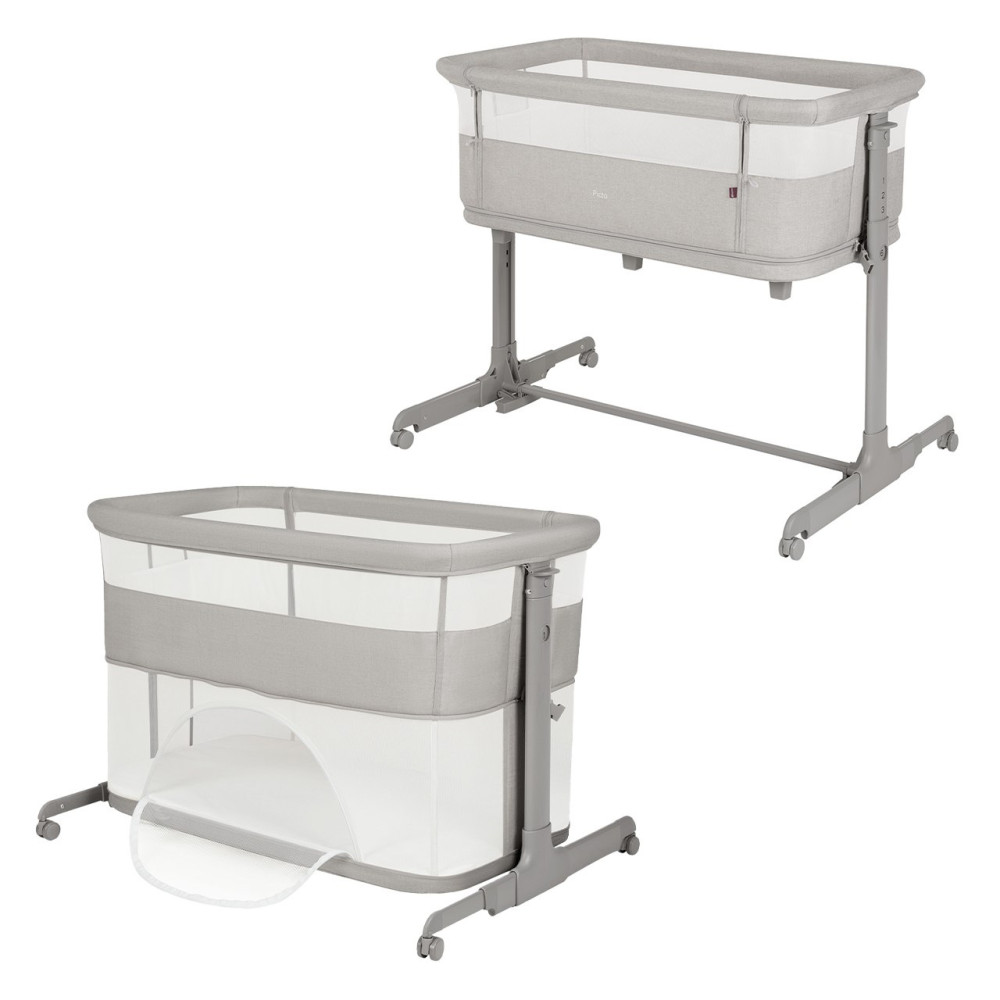 Carrello Picto CRL-16506 - łóżeczko dostawne 3 w 1 z funkcją kojca, od pierwszych dni życia • Tao Grey