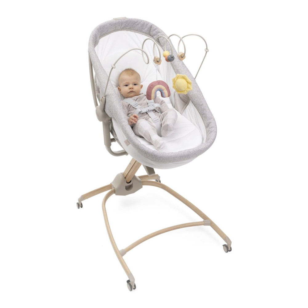 Chicco Baby Hug Armonia 4w1 - łóżeczko, leżaczek, krzesełko do karmienia i fotelik dla dzieci (0-36 mc) • Scandinavian